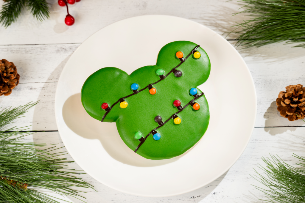 Large Mickey Holiday Sugar Cookie with M&M’S Minis at Walt Disney World Resort