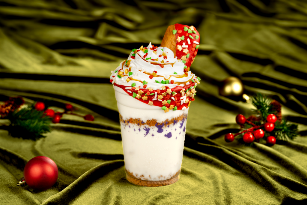 Cookie Butter Milkshake at Santa's Holiday Grove at Disney's Animal Kingdom Theme Park