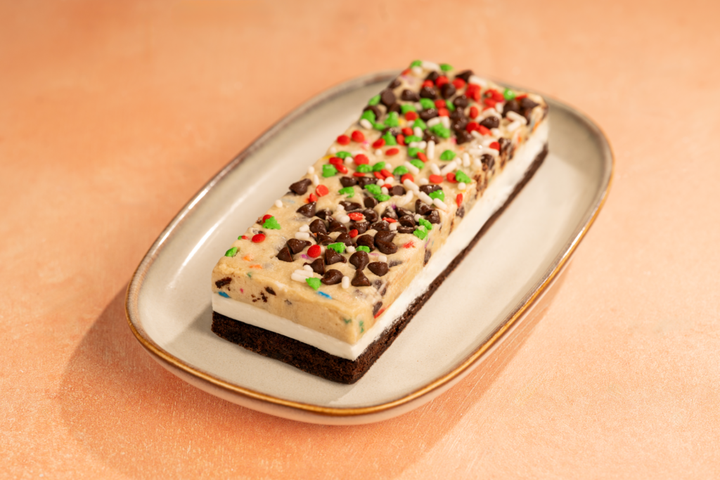 Festive Cookie Dough Brownie Ice Cream Sandwich at Terra Treats at Disney's Animal Kingdom Theme Park