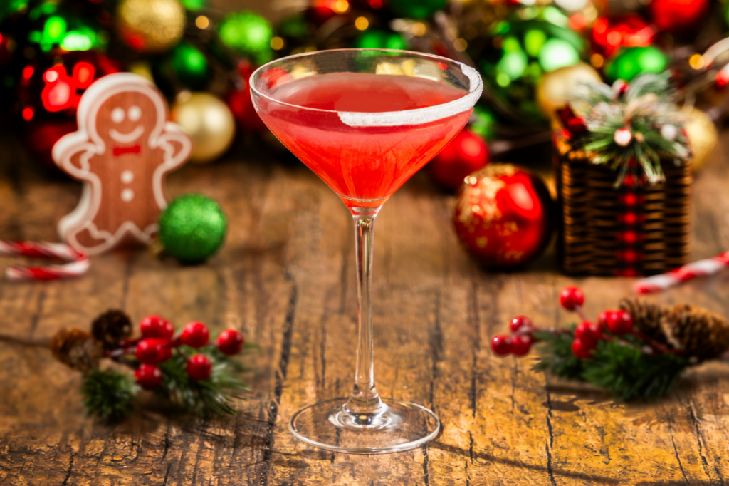 Merry Berry Cosmopolitan cocktail at The Plaza Restaurant at Magic Kingdom Park