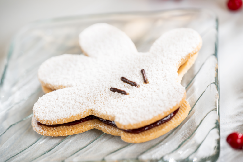 Mickey Glove Linzer Cookie at Amorette's Patisserie at Disney Springs
