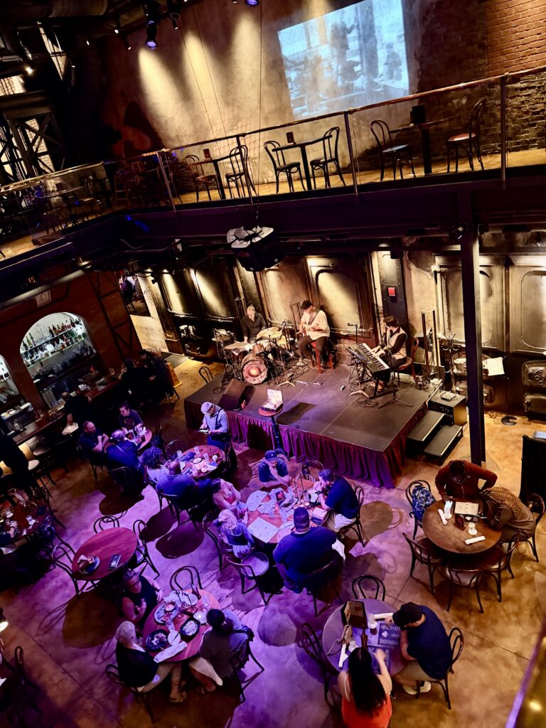 Industrial-style dining room at The Edison at The Landing, Disney Springs