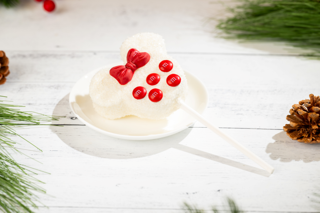 Minnie Holiday Marshmallow Pop with M&M’S at Main Street Confectionery at Magic Kingdom Park