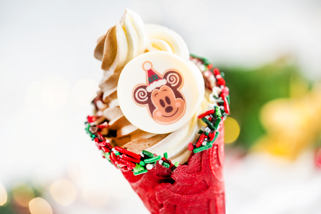Gingerbread Mickey Cone at Swirls on the Water at Disney Springs