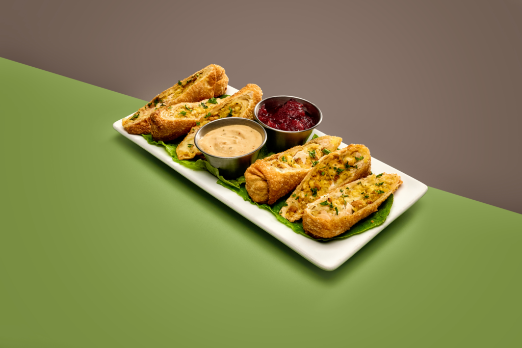 Thanksgiving Leftovers Egg Rolls at Splitsville Luxury Lanes at Disney Springs